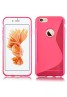 Apple iPhone 7 Gel Case - Premium TPU Hydro Grip S Line Wave Pattern Silicone Gel Skin Case Cover-Pink